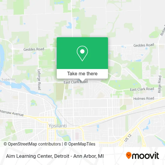 Aim Learning Center map