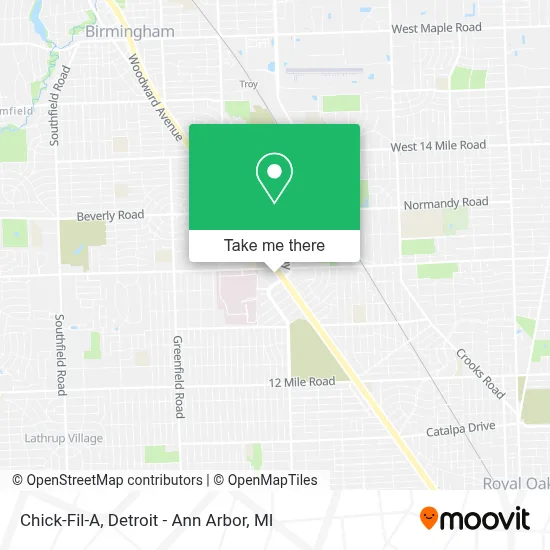 Chick-Fil-A map