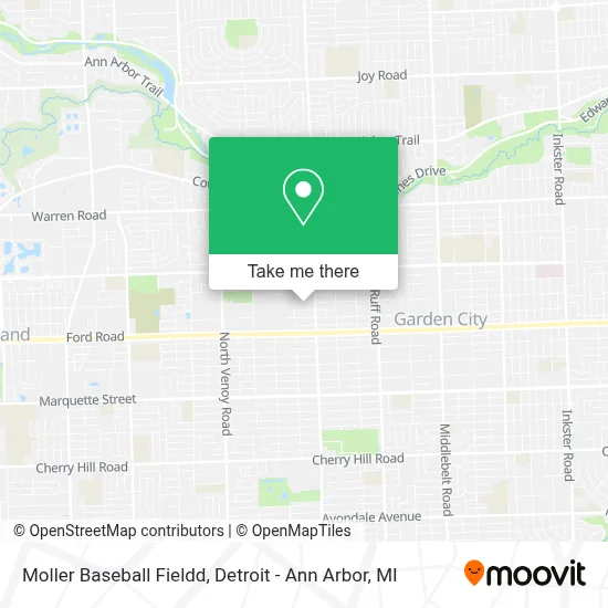 Moller Baseball Fieldd map