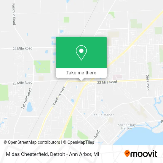 Midas Chesterfield map