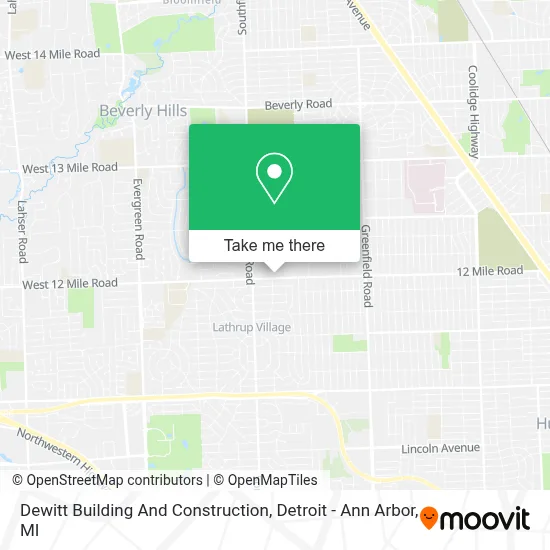 Dewitt Building And Construction map