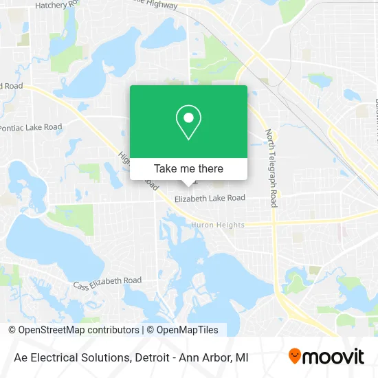 Ae Electrical Solutions map