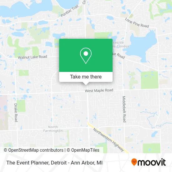 The Event Planner map