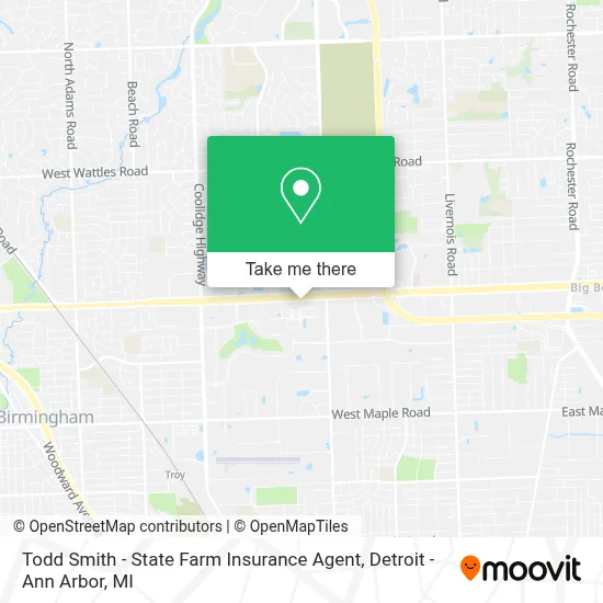 Todd Smith - State Farm Insurance Agent map