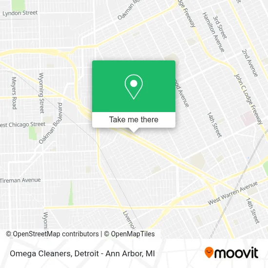 Omega Cleaners map