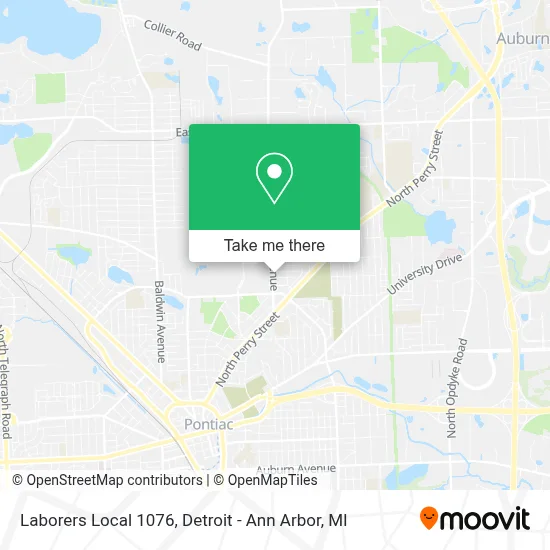 Laborers Local 1076 map