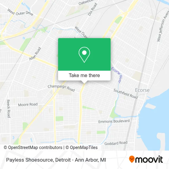 Payless Shoesource map