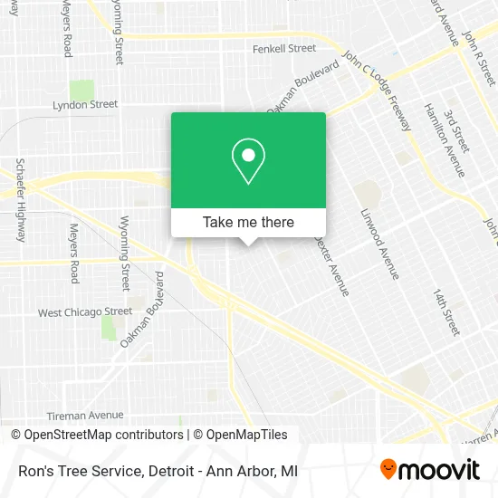 Ron's Tree Service map