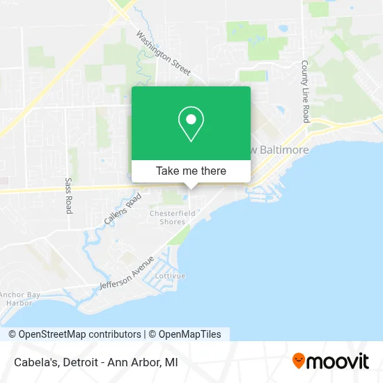 Cabela's map