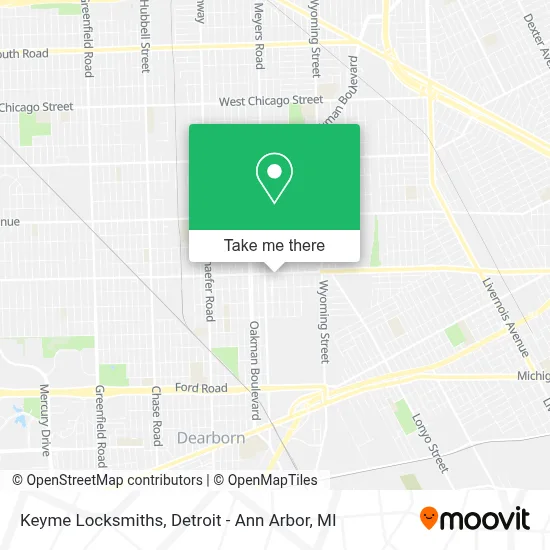Keyme Locksmiths map