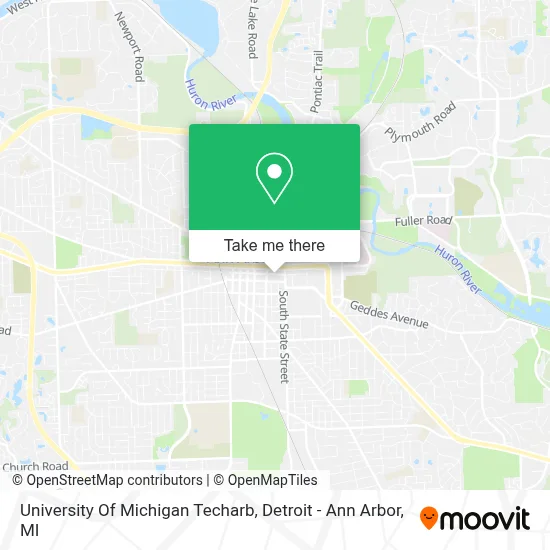 University Of Michigan Techarb map