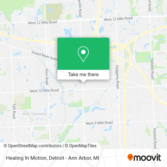 Healing In Motion map