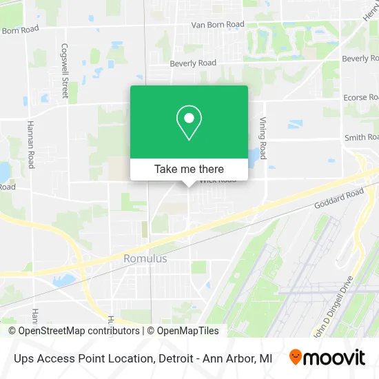 Ups Access Point Location map