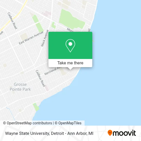 Wayne State University map