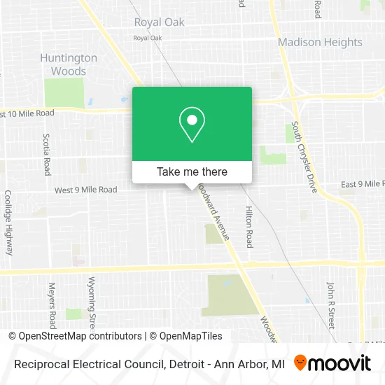 Reciprocal Electrical Council map
