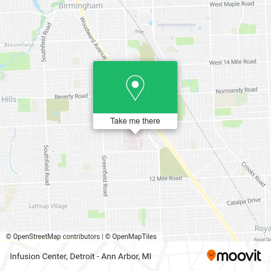 Infusion Center map