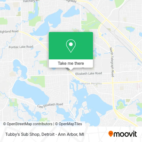 Tubby's Sub Shop map
