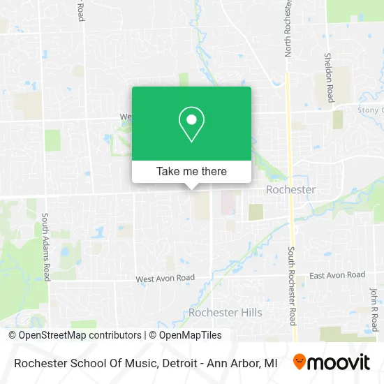 Rochester School Of Music map