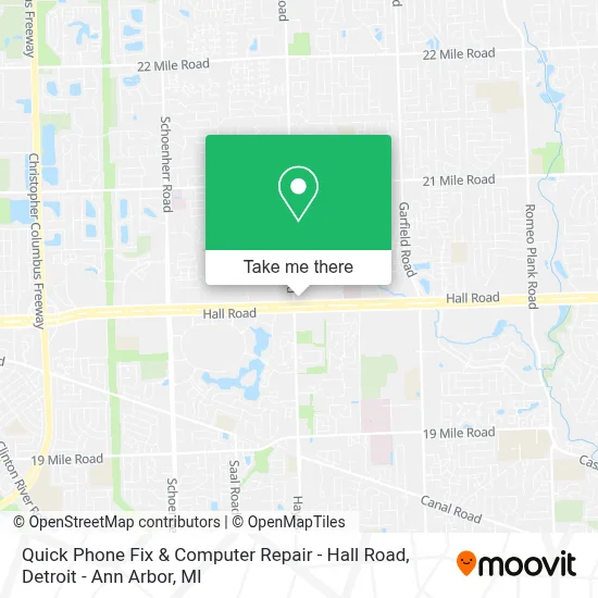 Quick Phone Fix & Computer Repair - Hall Road map