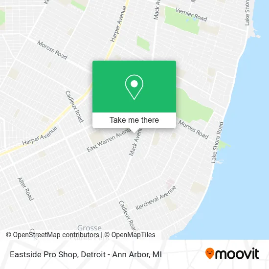 Eastside Pro Shop map