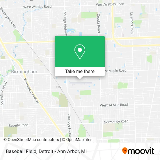 Baseball Field map