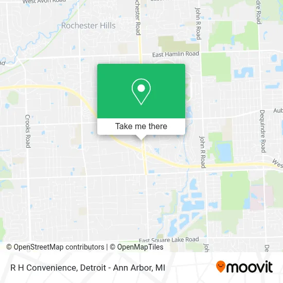 R H Convenience map
