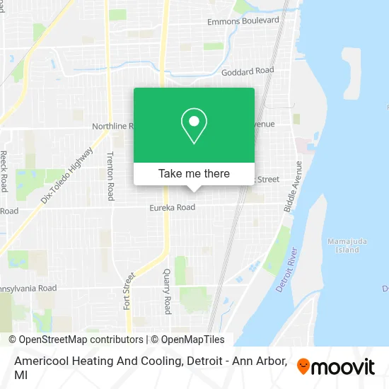 Americool Heating And Cooling map