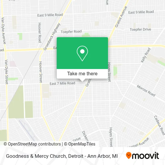 Goodness & Mercy Church map