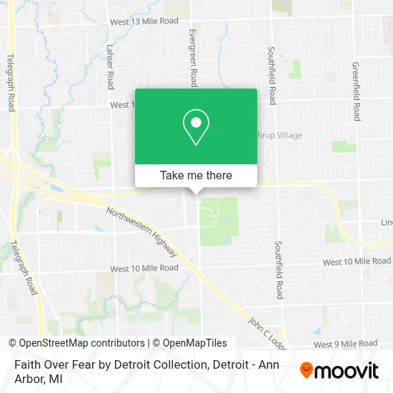 Faith Over Fear by Detroit Collection map
