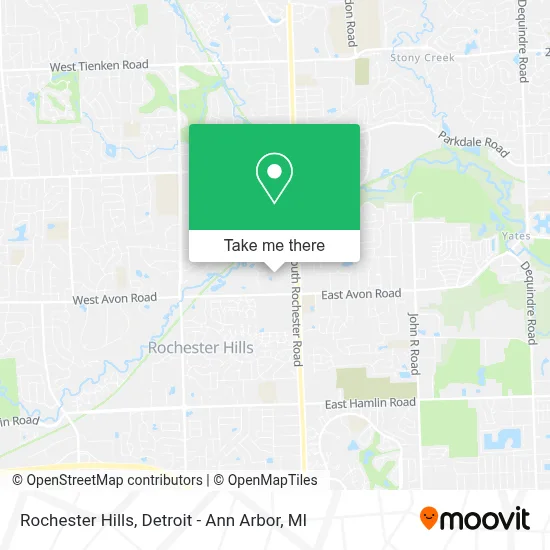 Rochester Hills map