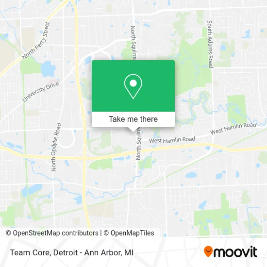 Team Core map