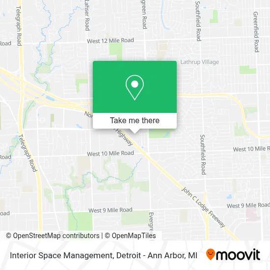 Interior Space Management map