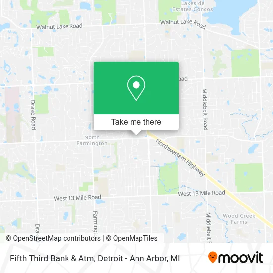 Fifth Third Bank & Atm map