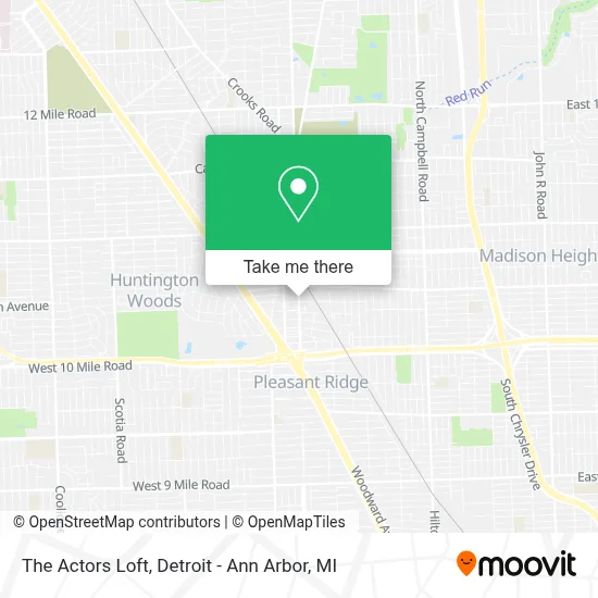 The Actors Loft map