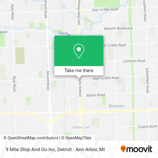 9 Mile Stop And Go Inc map