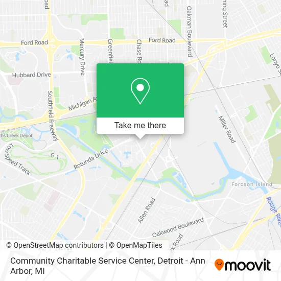 Community Charitable Service Center map