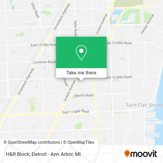 H&R Block map