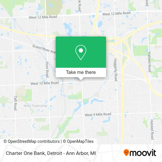 Charter One Bank map