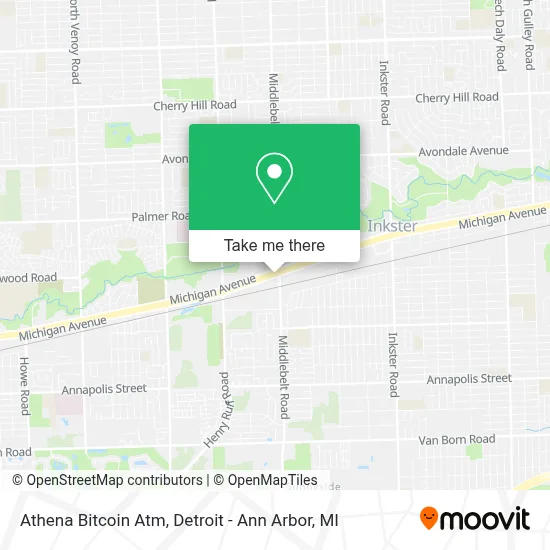 Athena Bitcoin Atm map