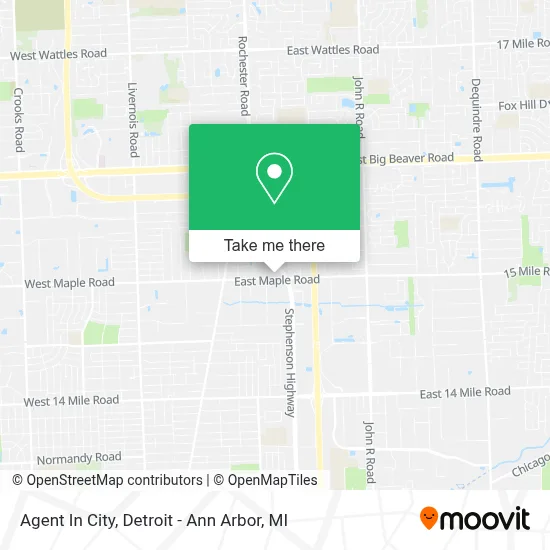 Agent In City map