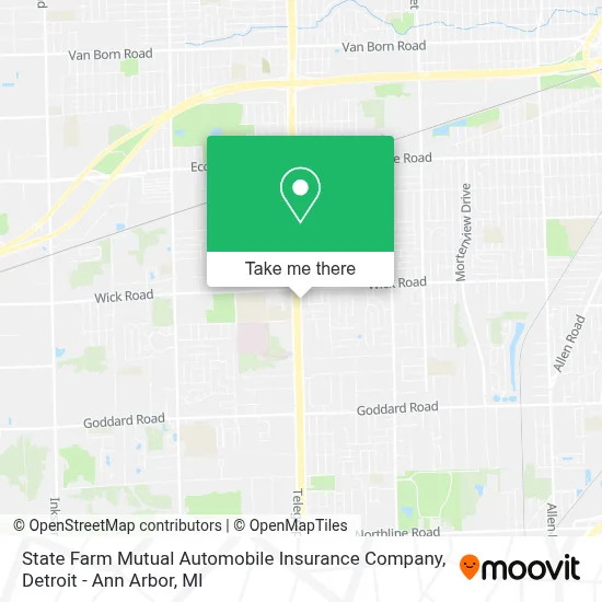State Farm Mutual Automobile Insurance Company map
