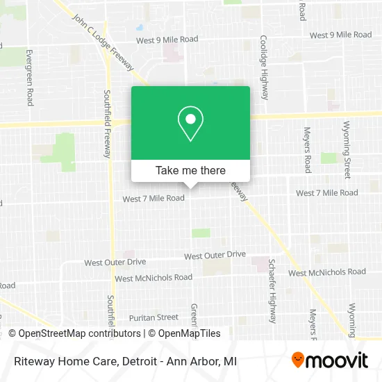 Riteway Home Care map
