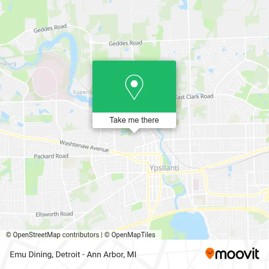 Emu Dining map
