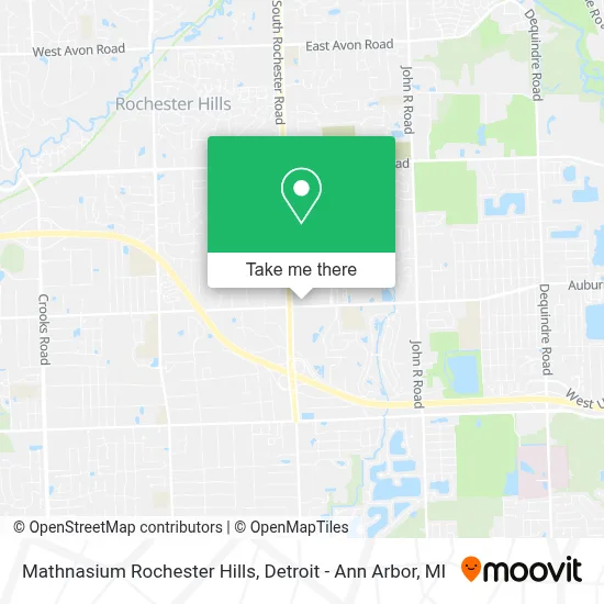 Mathnasium Rochester Hills map