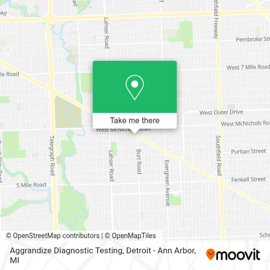 Aggrandize Diagnostic Testing map