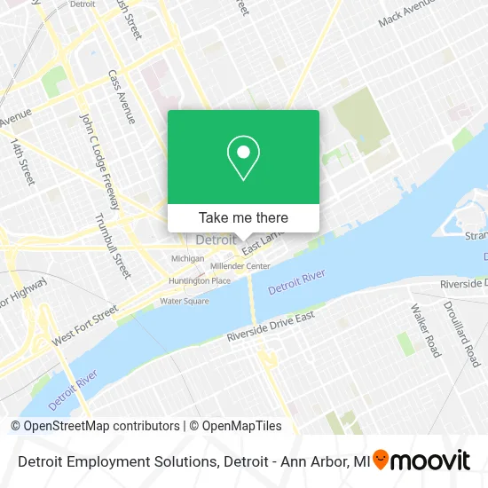 Detroit Employment Solutions map