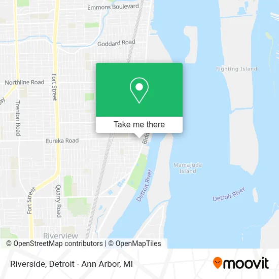 Riverside map