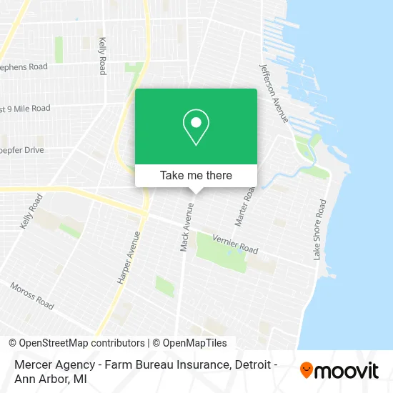Mercer Agency - Farm Bureau Insurance map