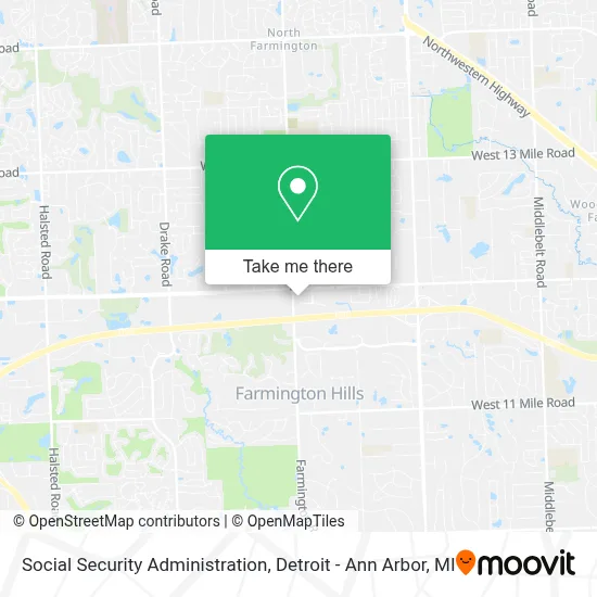 Social Security Administration map