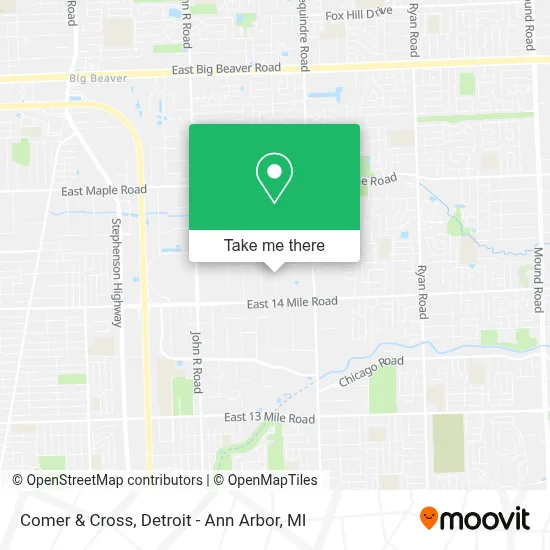 Comer & Cross map